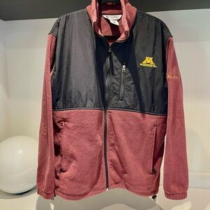 Minnesota Golden Gophers Gold Columbia Full Zip Fleece Jacket Large
